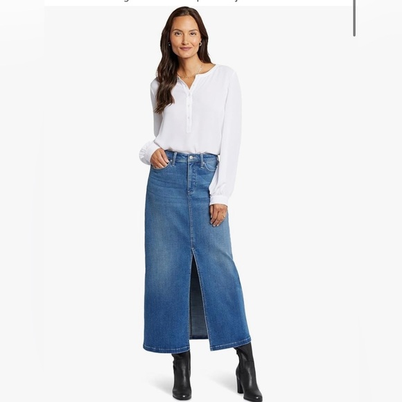 NYDJ Blue Maxi Skirt - Picture 1 of 6
